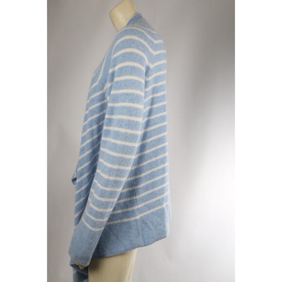 Vineyard Vines Cashmere Striped Cardigan Sweater Blue Women’s XL Soft Knit - Picture 10 of 15